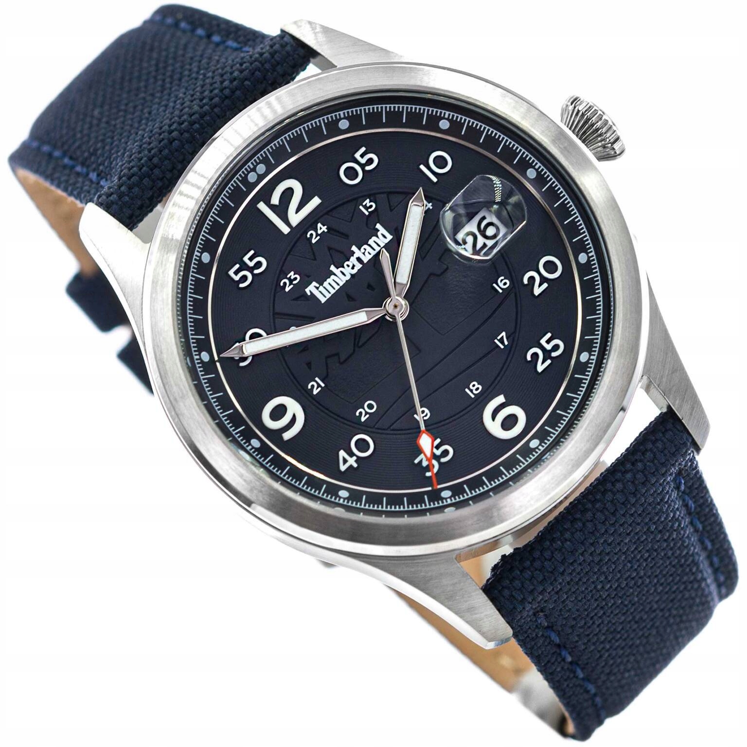 Pánské Hodinky Timberland TDWGN2237505 Cornwall Modré S Řemínkem Datumovka