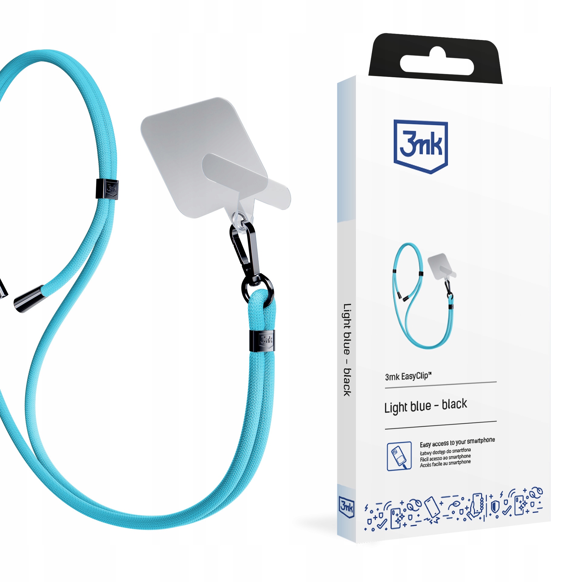 Smycz do smartfona 3mk EasyClip niebieska 3mk Protection