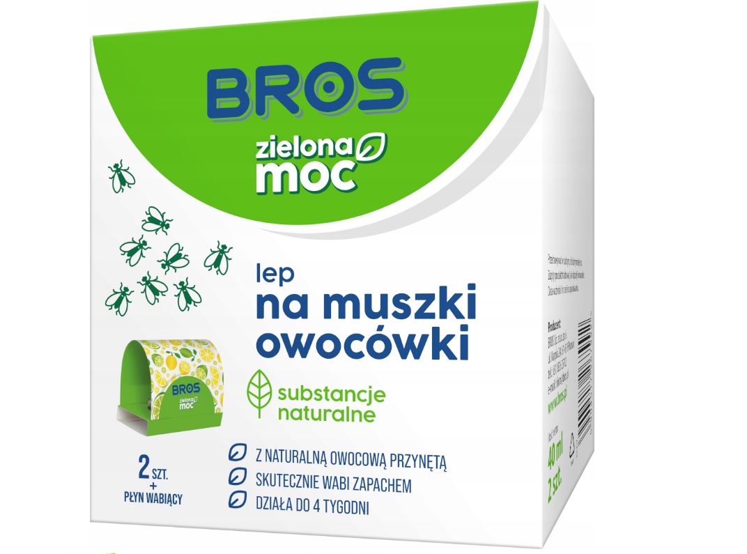 

Lep na muszki owocówki Bros Zielona Moc 2szt