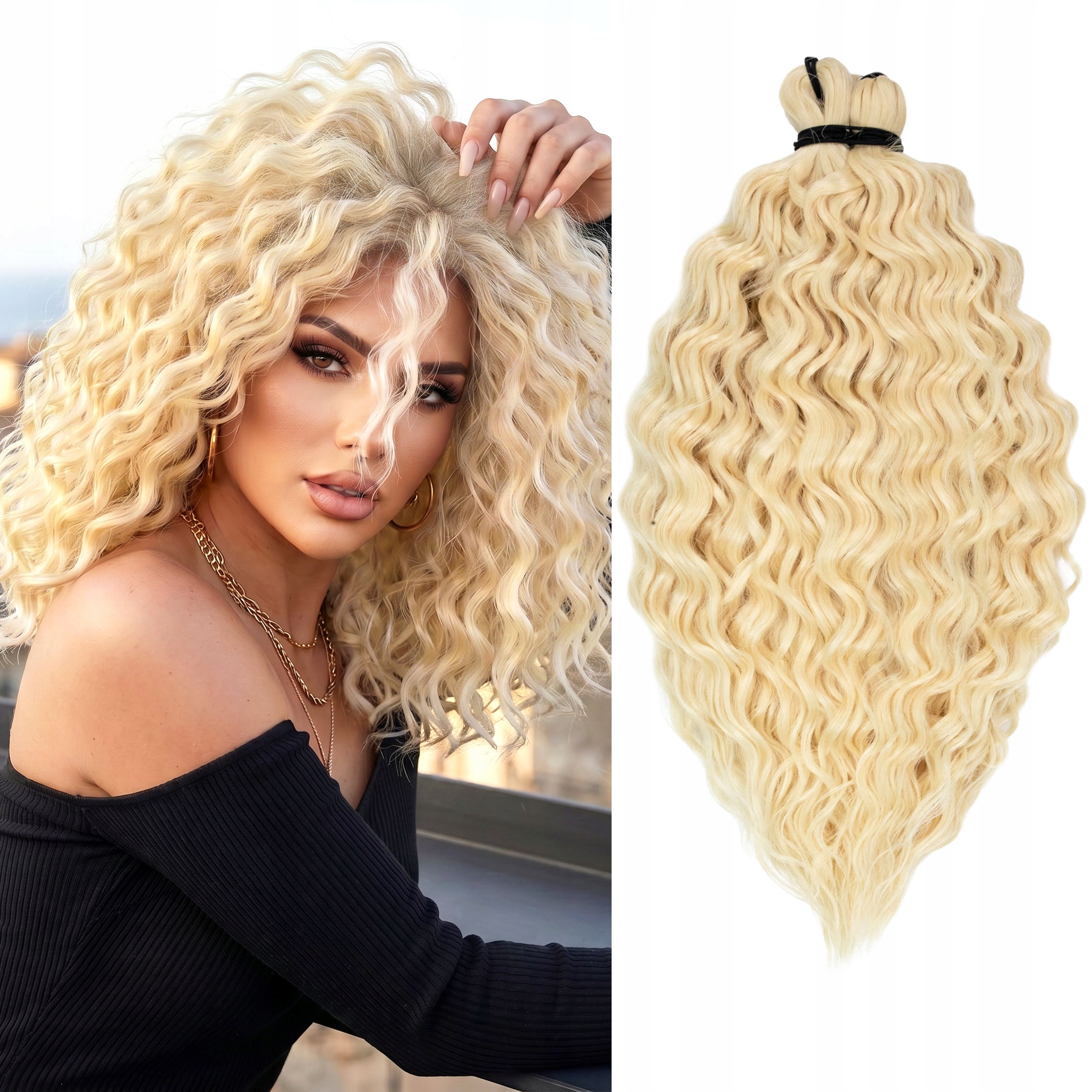 Syntetické umělé vlasy Afroloki Arielki Pro Krátké 14'' 250g blond