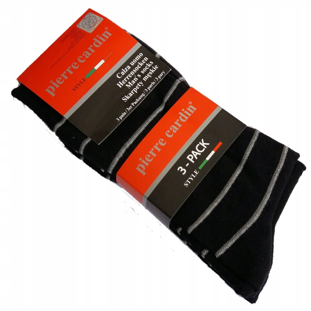 

Skarpety Pierre Cardin paski 3P 43-46 Czarny