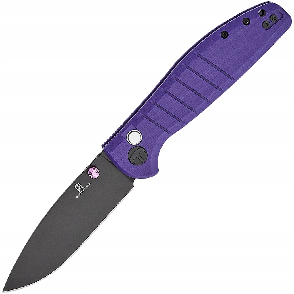 Nóż składany Bestechman Goodboy Purple z klipsem