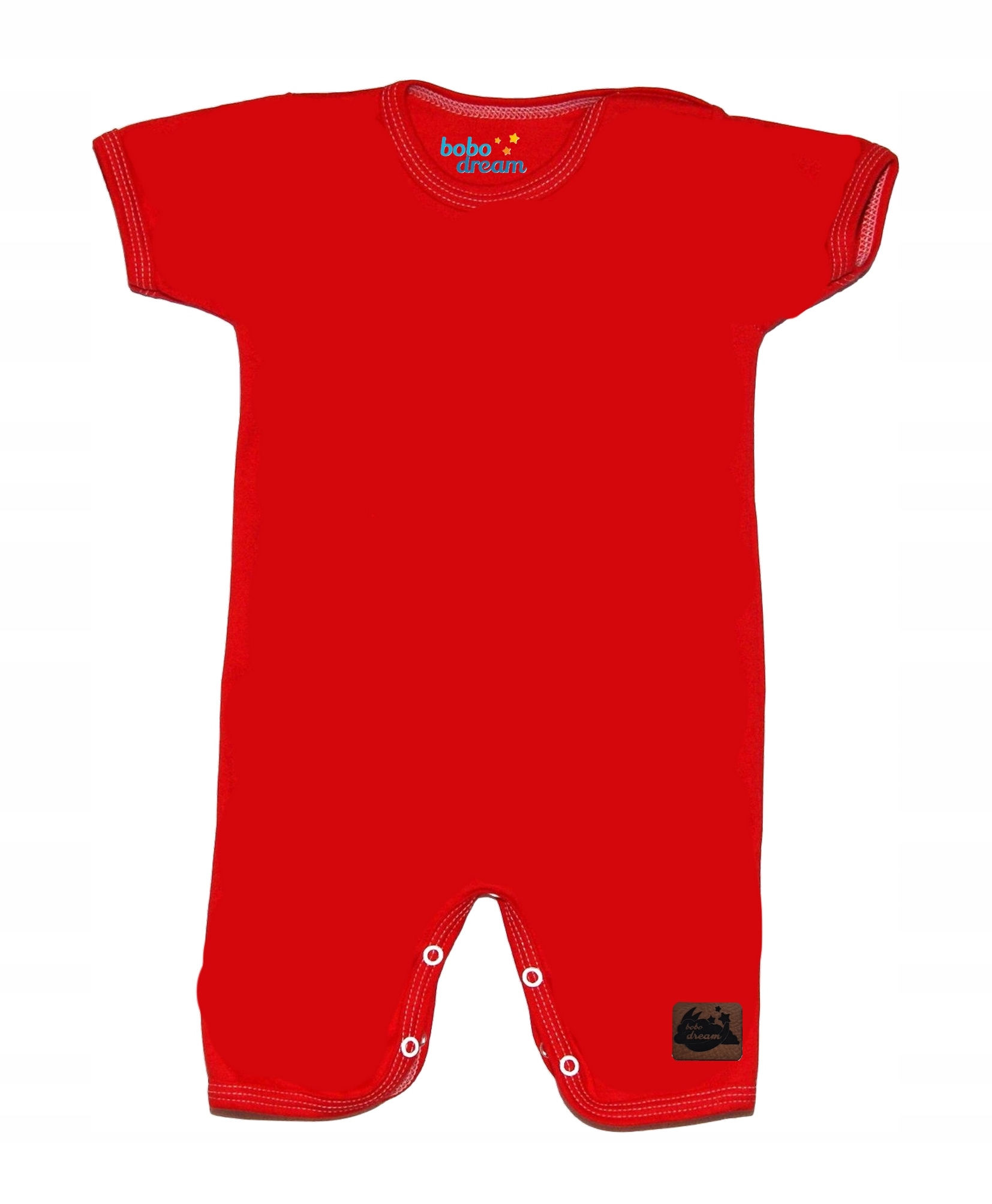 Pajacyki Rampers Piżamka letnia Basic czerwone 74