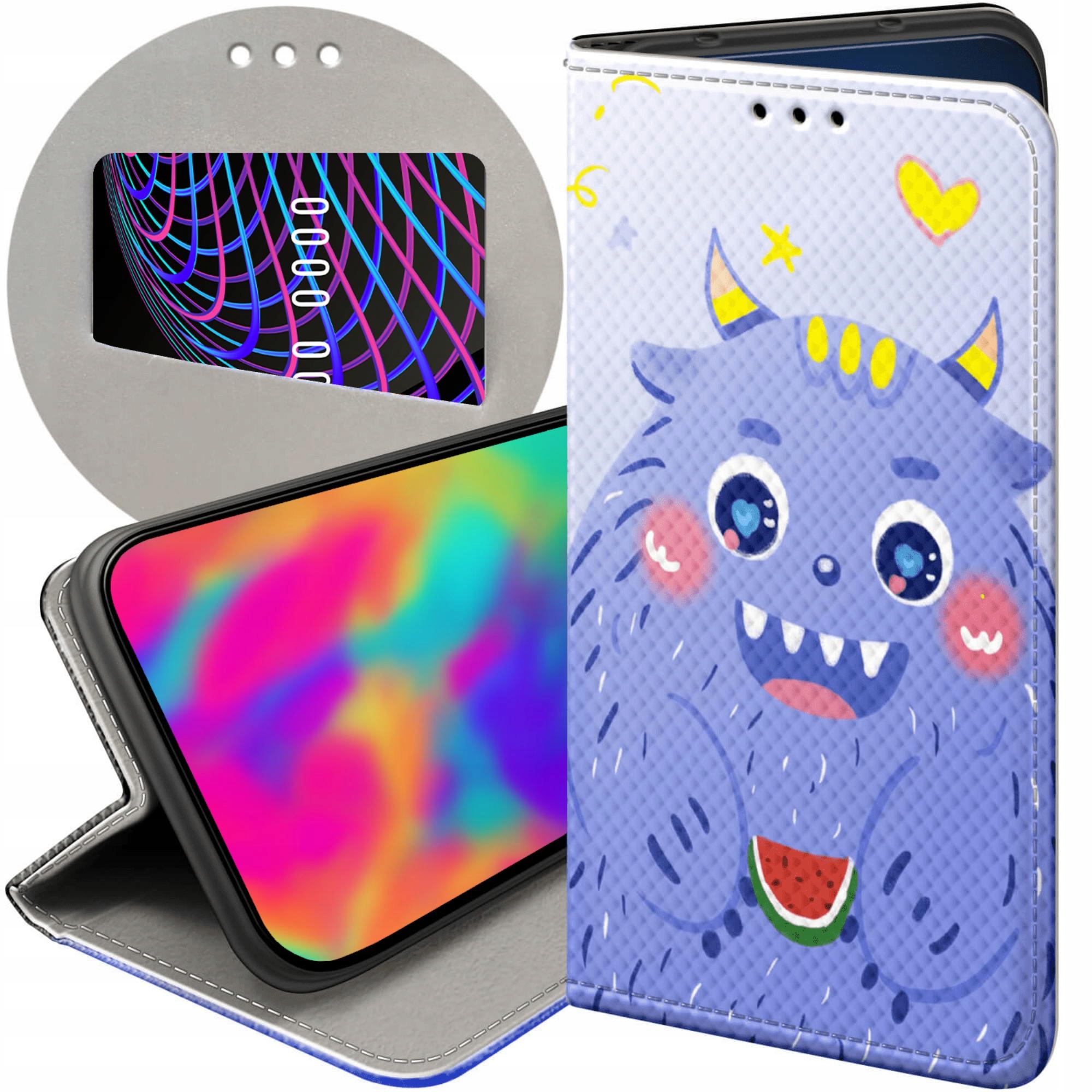 Etui Z Klapką Do Samsung Galaxy J7 2017 Potwory Potwór Monster Case