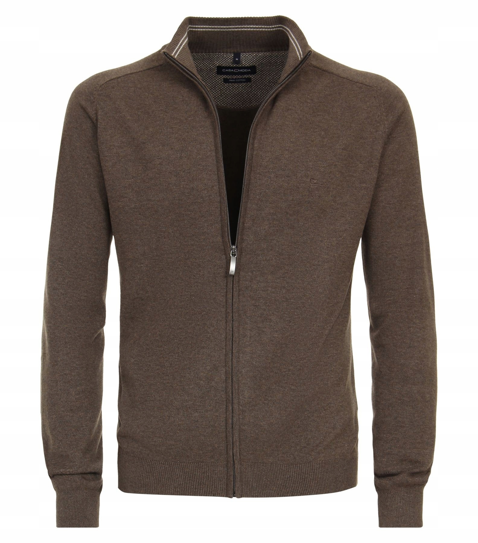 Casa Moda Rozepínací Svetr Velké Velikosti, Hnědý, Velikost 4XL