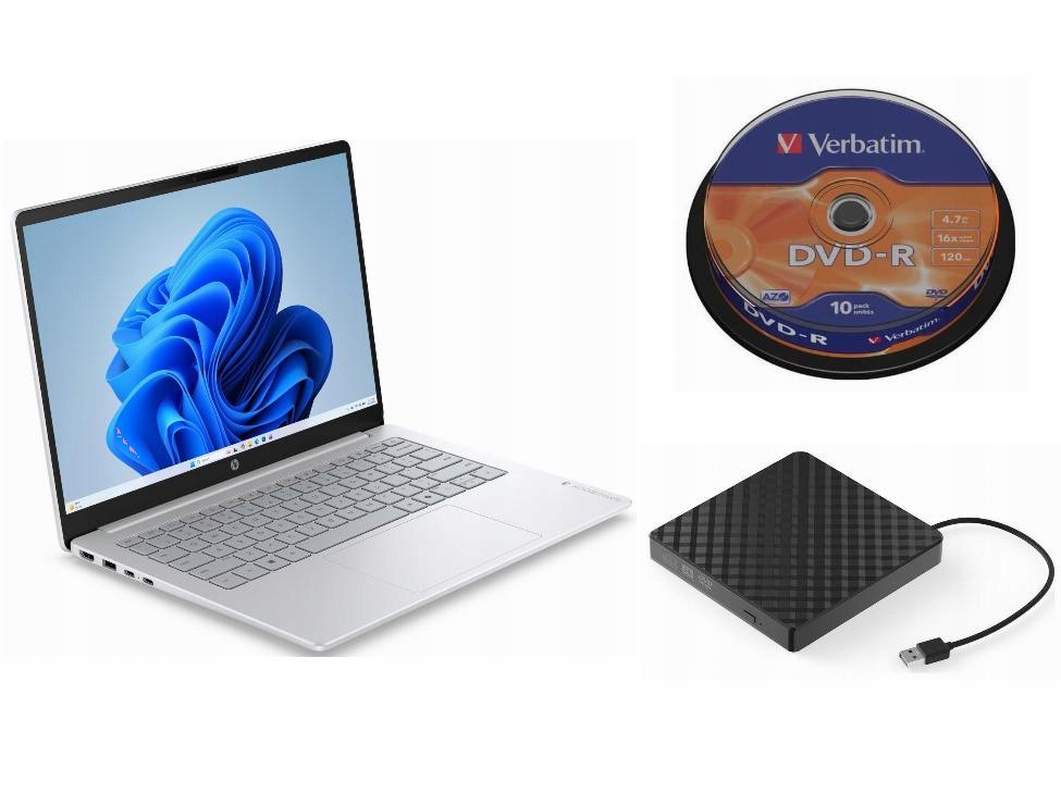Laptop Hp Windows 11 Home Intel Core 5 Zewnętrzny Napęd DVD 10 Płyt
