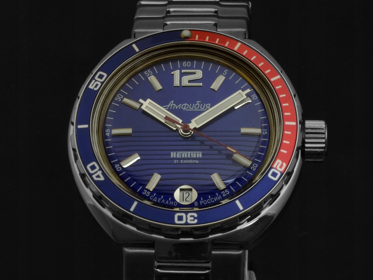 Hodinky Vostok Automat Amphibia Neptun 960759 Pepsi