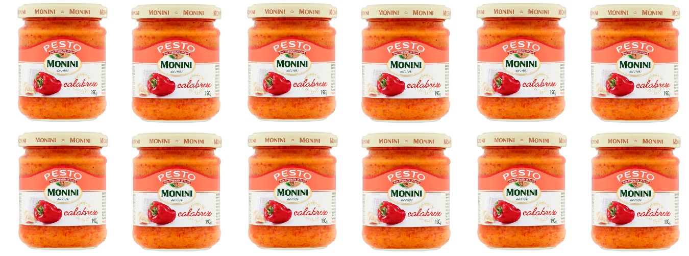 12x 190g Monini Sos pesto Calabrese Karton