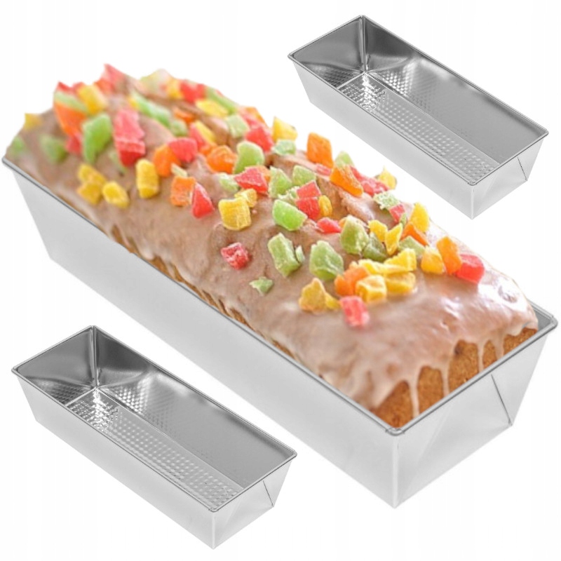 

Blacha forma do pieczenia ciast keksa 25x11x7,5 cm