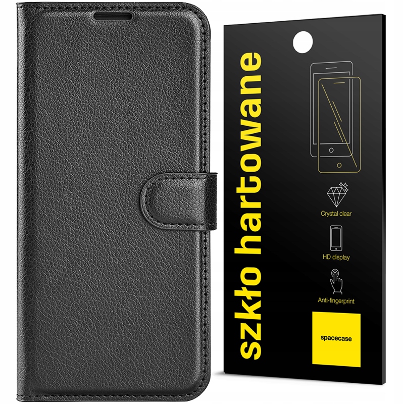 

Etui Skórzane Litchi do Motorola G52/G82 +Szkło 5D