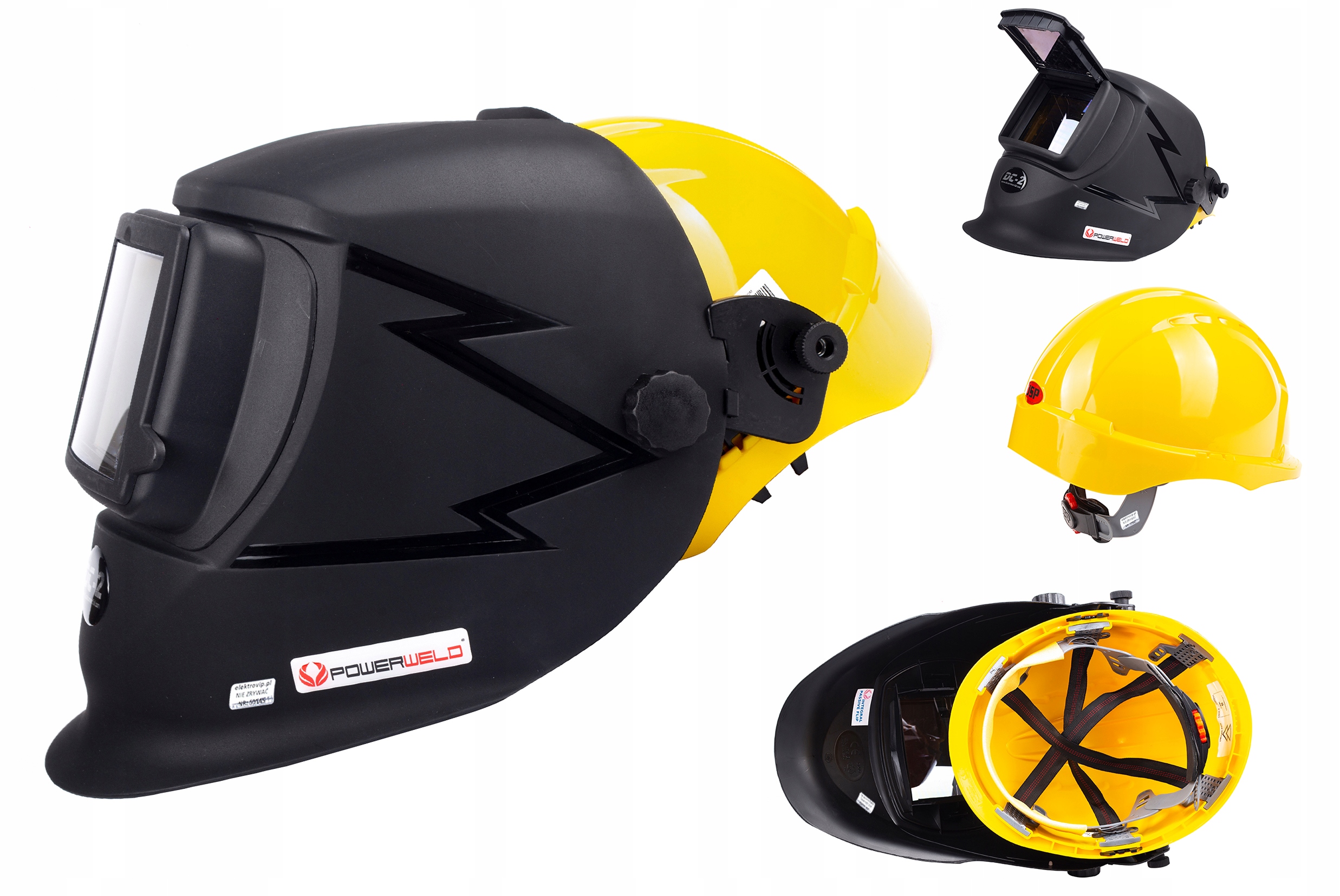 PW ЗВАРЮВАЛЬНА МАСКА ЗАТЕМНЮЮЧИЙ ШОЛОМ + ШОЛОМ