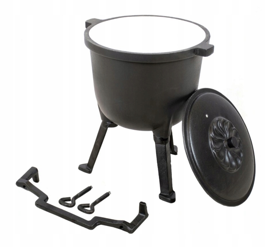 KOCIOŁEK ŻELIWNY EMALIOWANY GARNEK MYŚLIWSKI 10L Kod producenta 4071