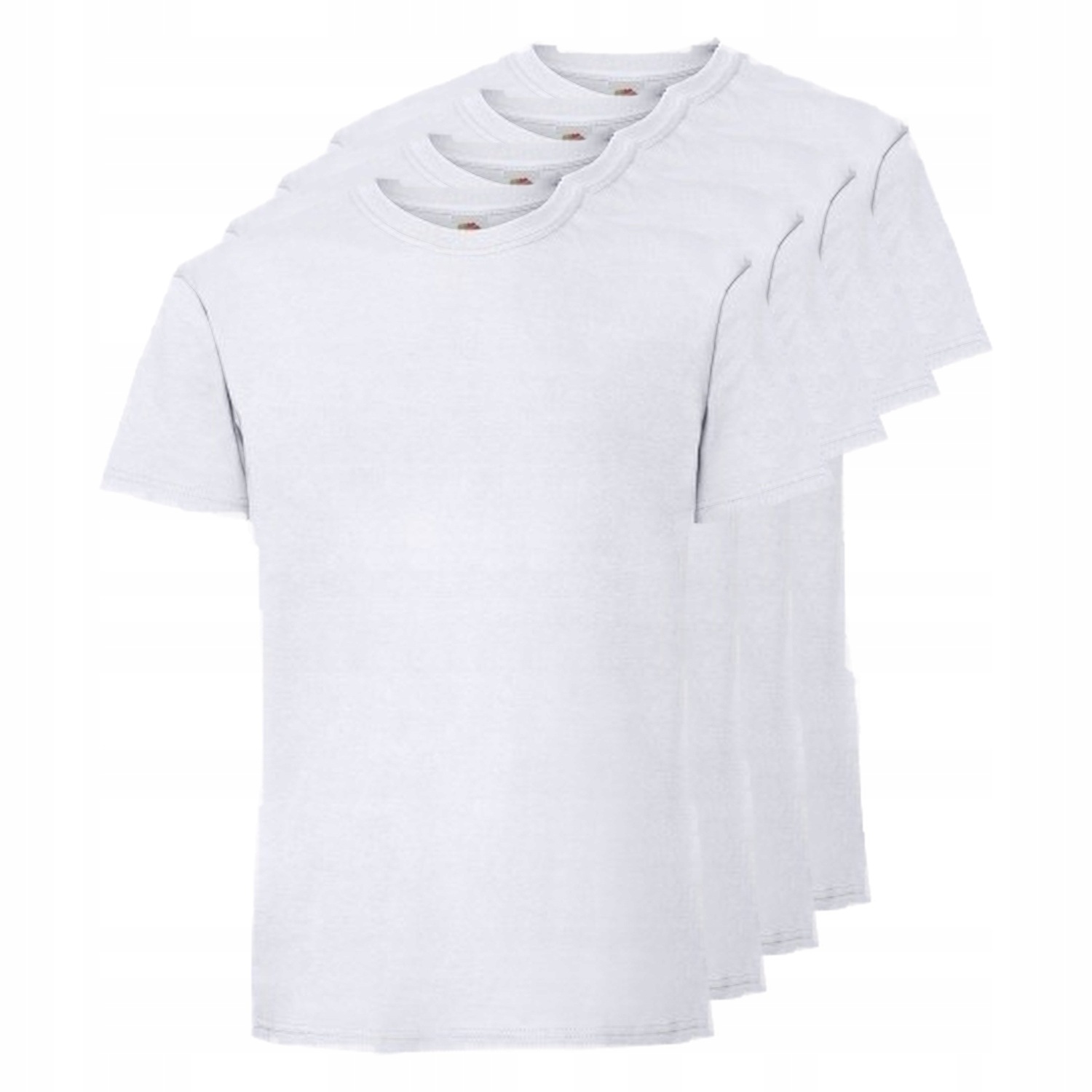 4x Tričko Fruit of the Loom Bílá XXL