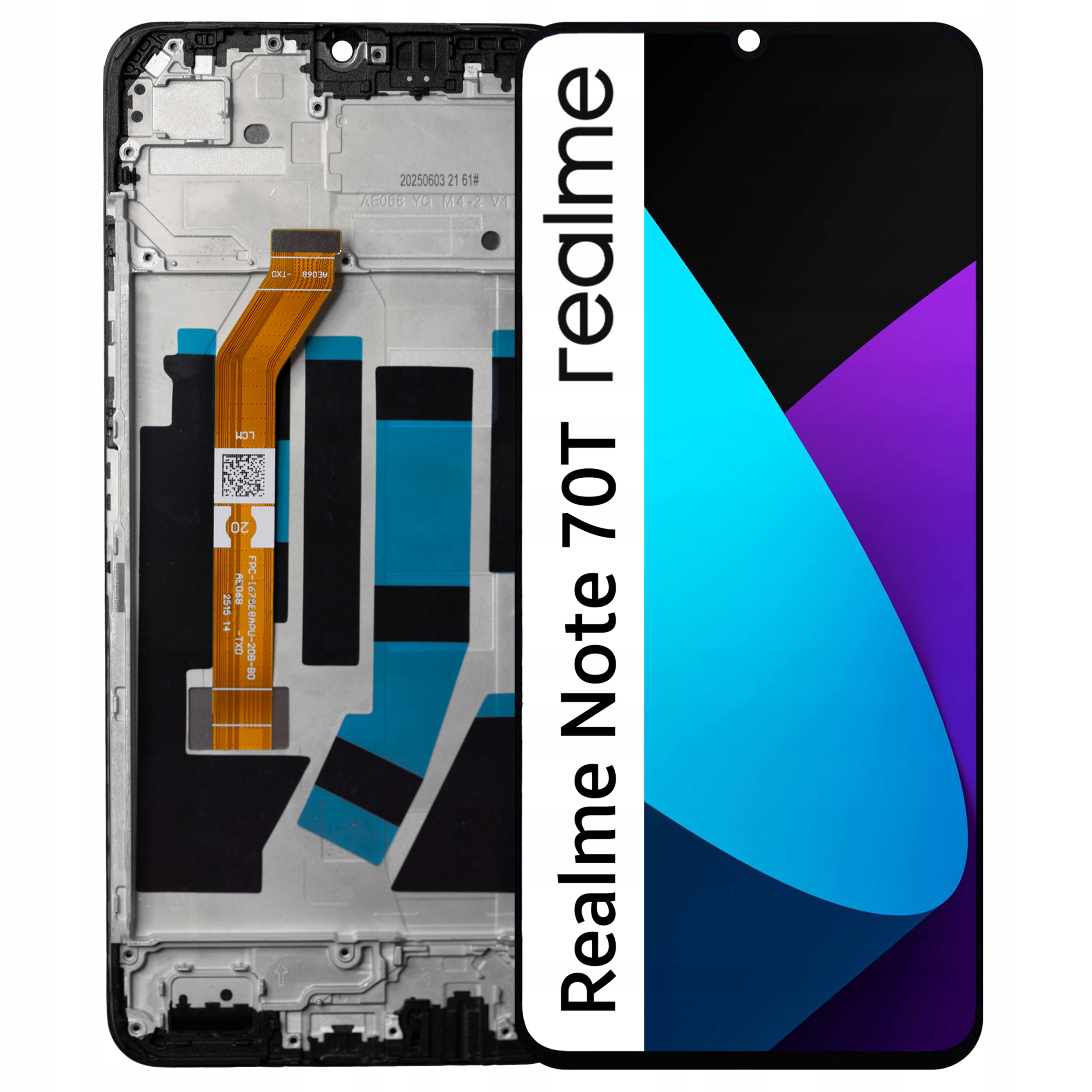 LCD displej pro Realme Note 70T Digitizer Displej Dotyk Rámeček