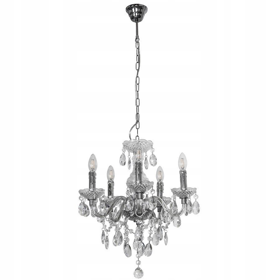 Chromowana lampa wisząca Whiz glamour