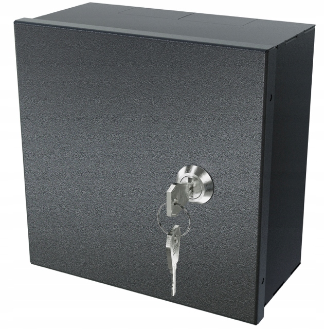 Skrzynka Obudowa 200x200x120 Rozdzielnica Metalowa 20x20x12 Czarna Natynkow