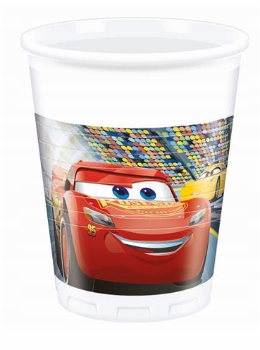 

Kubeczki plastikowe Cars 3 samochody 8 szt