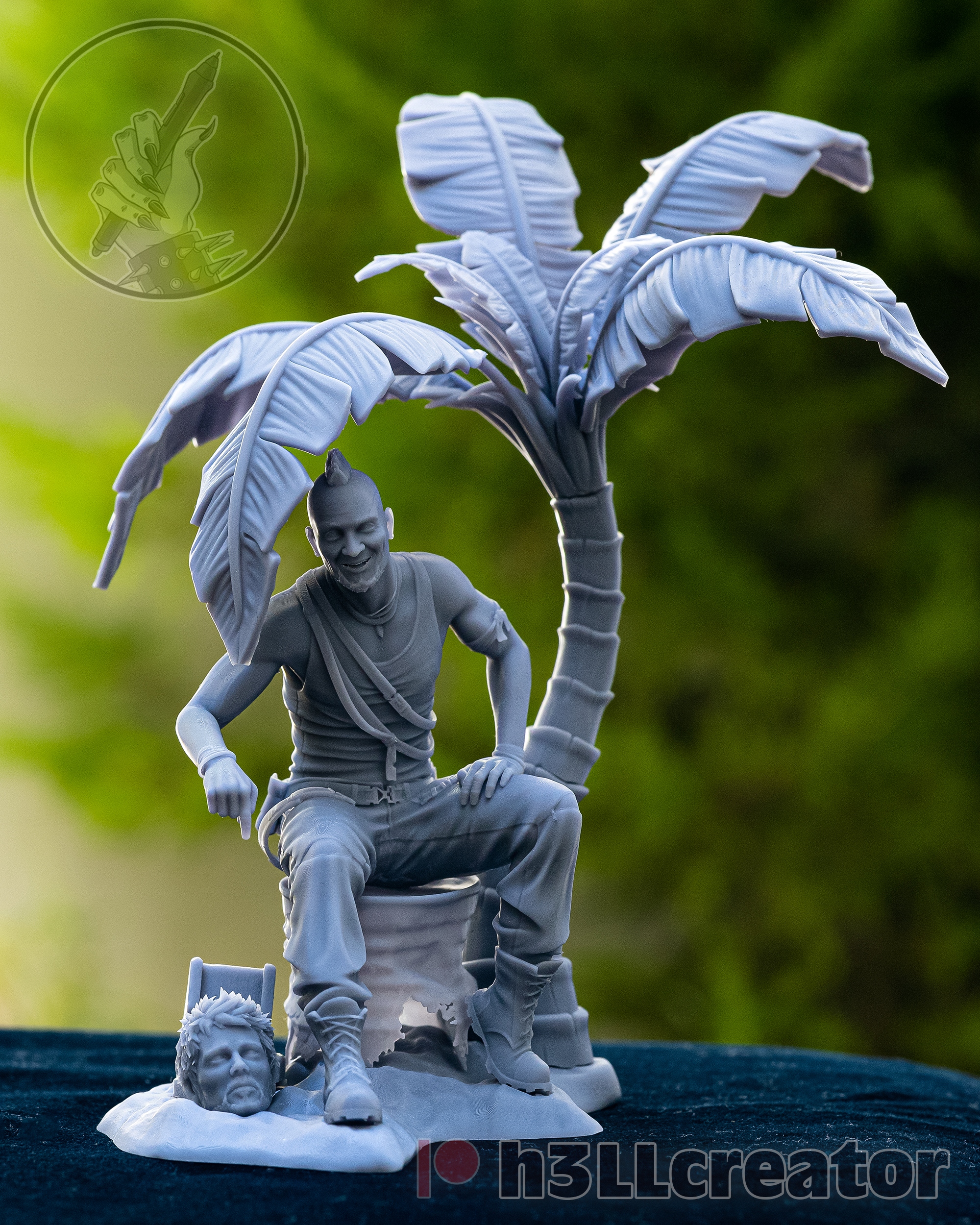 Figurka Vaas Far Cry 3 h3LL creator 3D tisk 12K