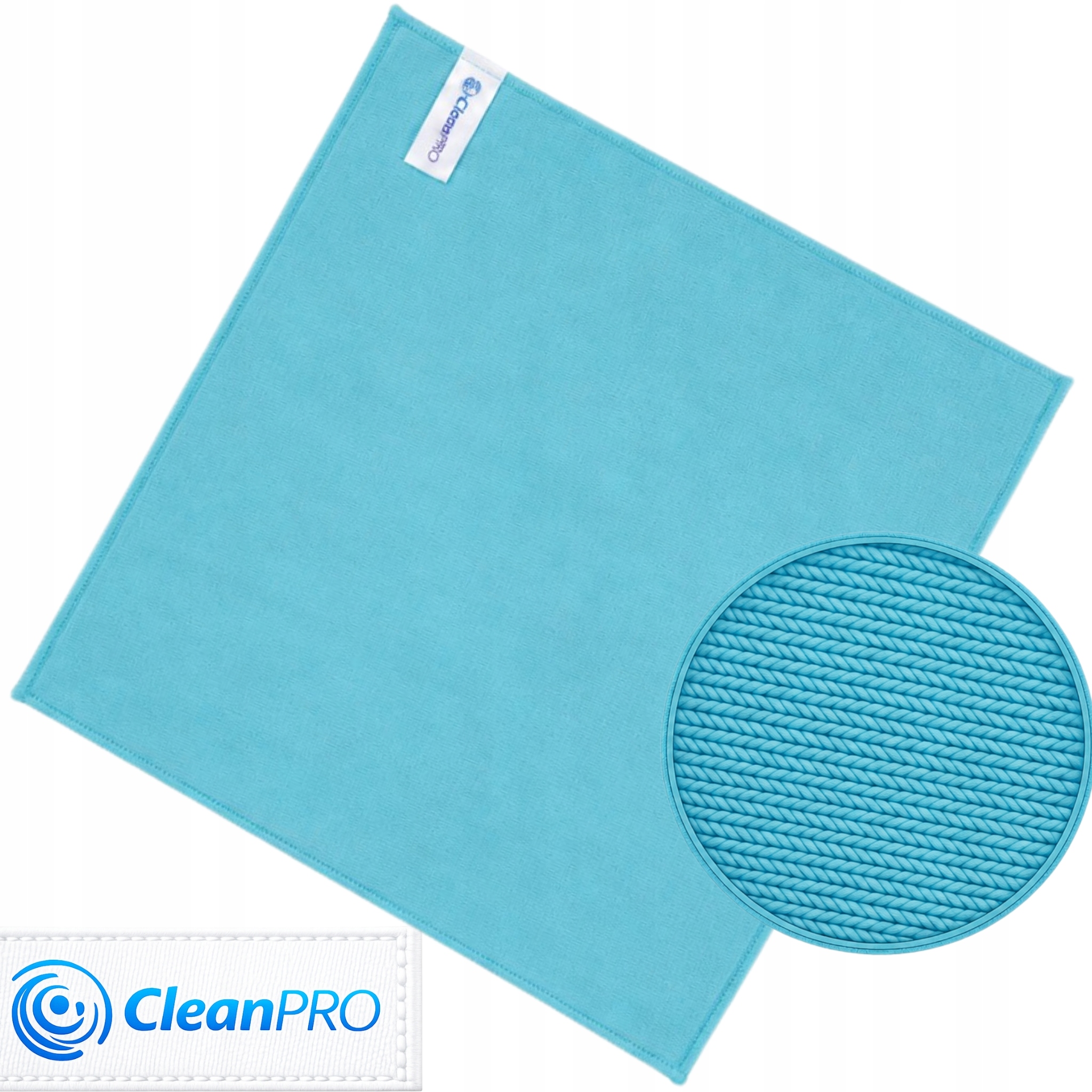 CleanPRO Ścierka do Szyb, Luster, Okularów i Szkła 40x40 cm z Mikrofibry