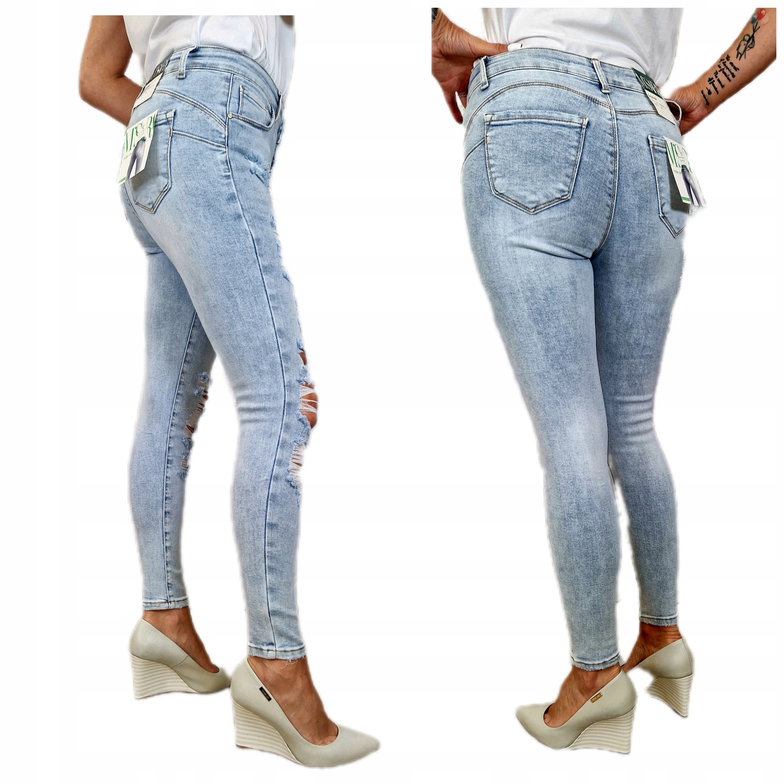 SPODNIE DAMSKIE JEANSY MODELUJĄCE PUSH UP M.SARA Płeć kobieta