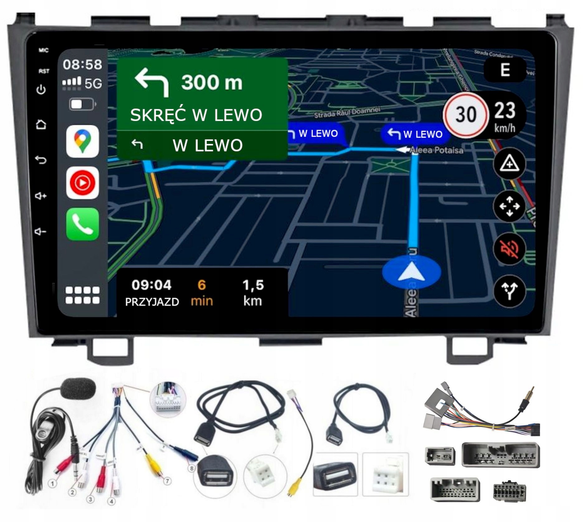 Autorádio Honda Crv 2006-2012 Carplay Android-auto Bluetooth