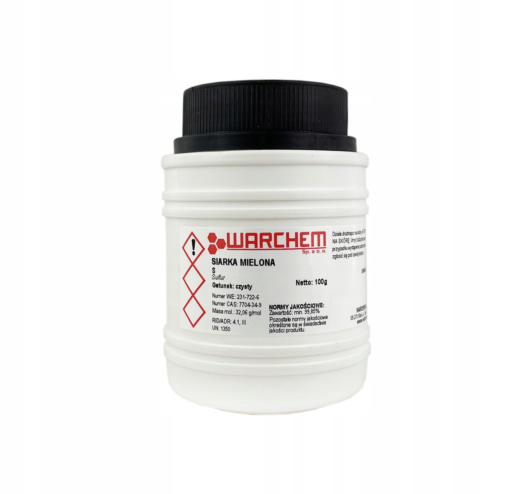 

Siarka Mielona czysta 100g Warchem