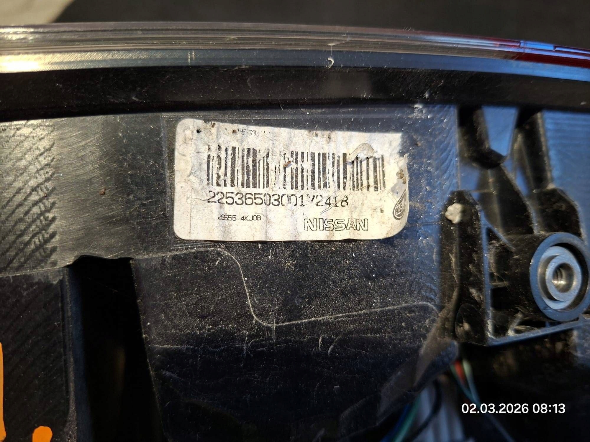 light rear side left Nissan Navara D23 NP300 265554KJ0B