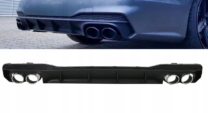 JRDAUA74K8S7BM - Дифузор бампер спойлер для AUDI A7 4K8 (18-Up) S7 RS7