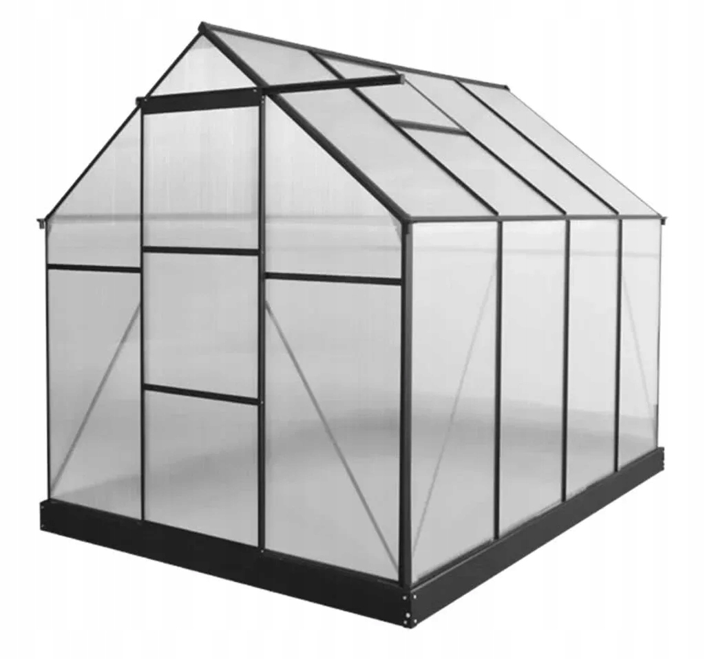 Szklarnia Aluminiowa Domek Ogrodowy Poliwęglan Hecht Greenhouse 250x190x195