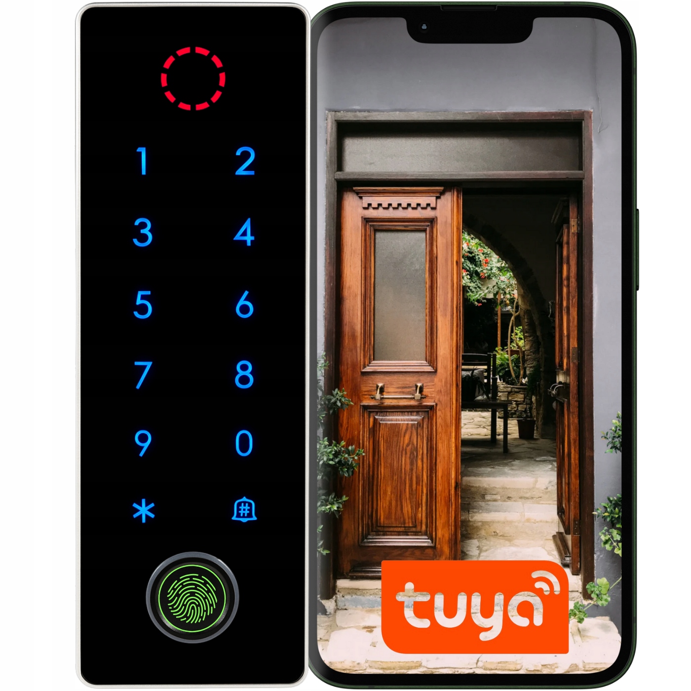 Šifrovací Zámek Na Dveře Brány Na Kód, Vnější Šifrovač Rfid Tuya