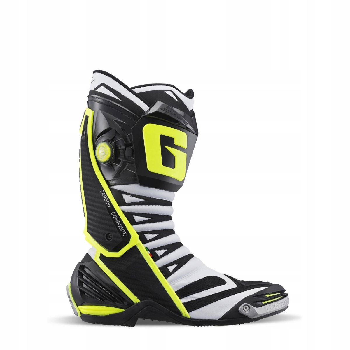 Gaerne Športová Obuv Model GP1 Evo White/black/yellow Farba Biela/čierna/žalová