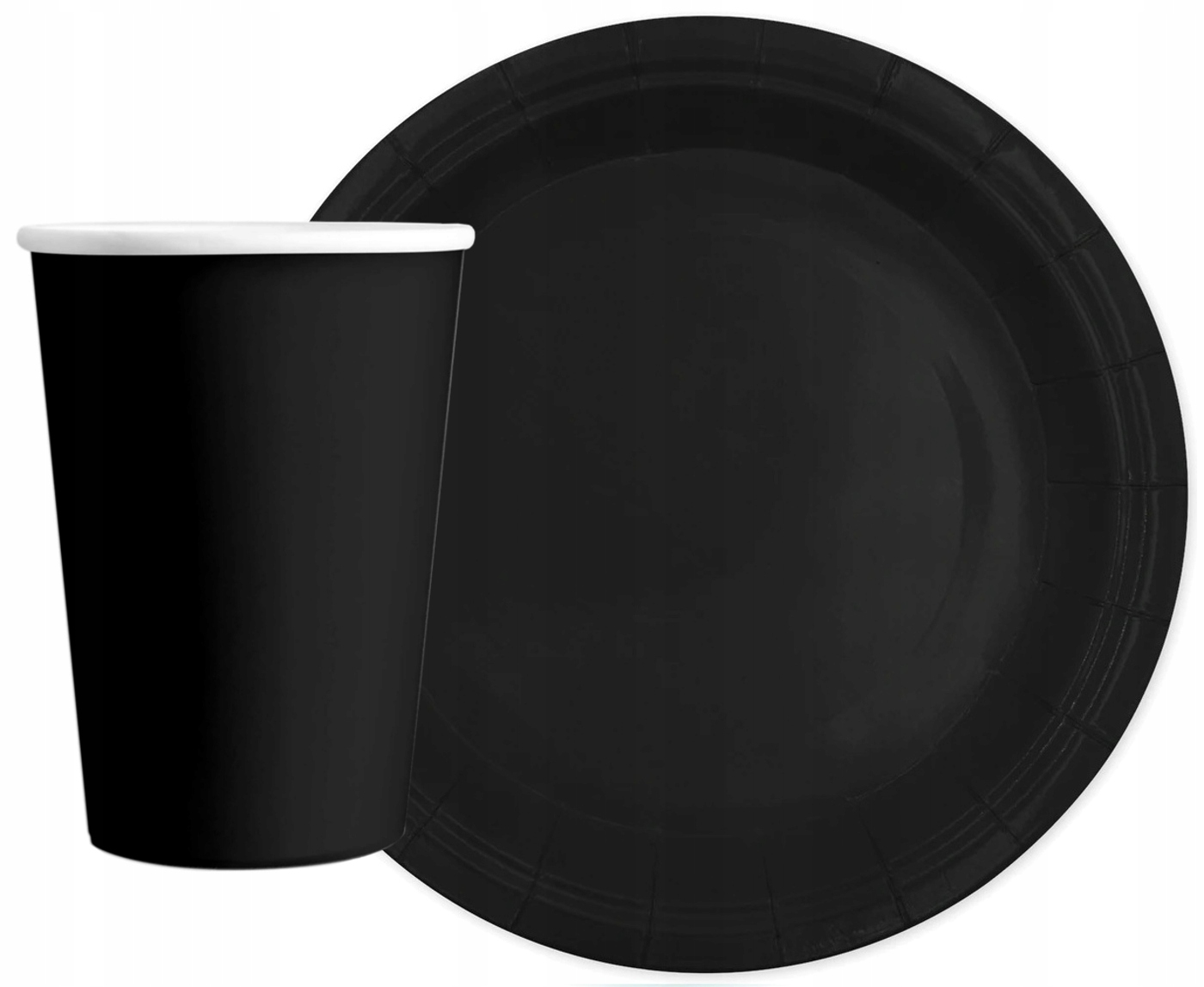 ZESTAW TALERZYKI KUBECZKI CZARNE-7919