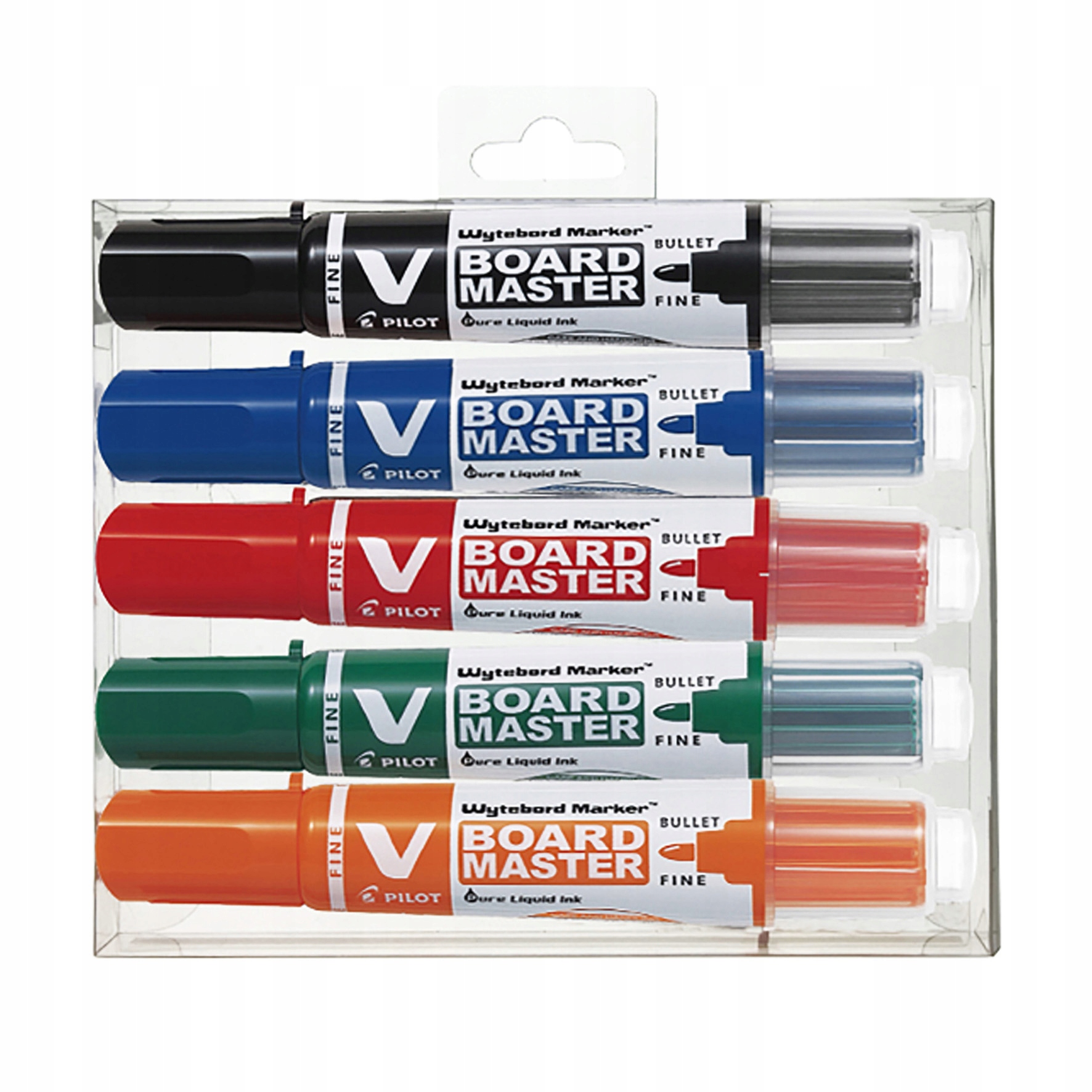 Zestaw 5x Marker PILOT V-BOARD do tablicy suchościeranej ekologiczny