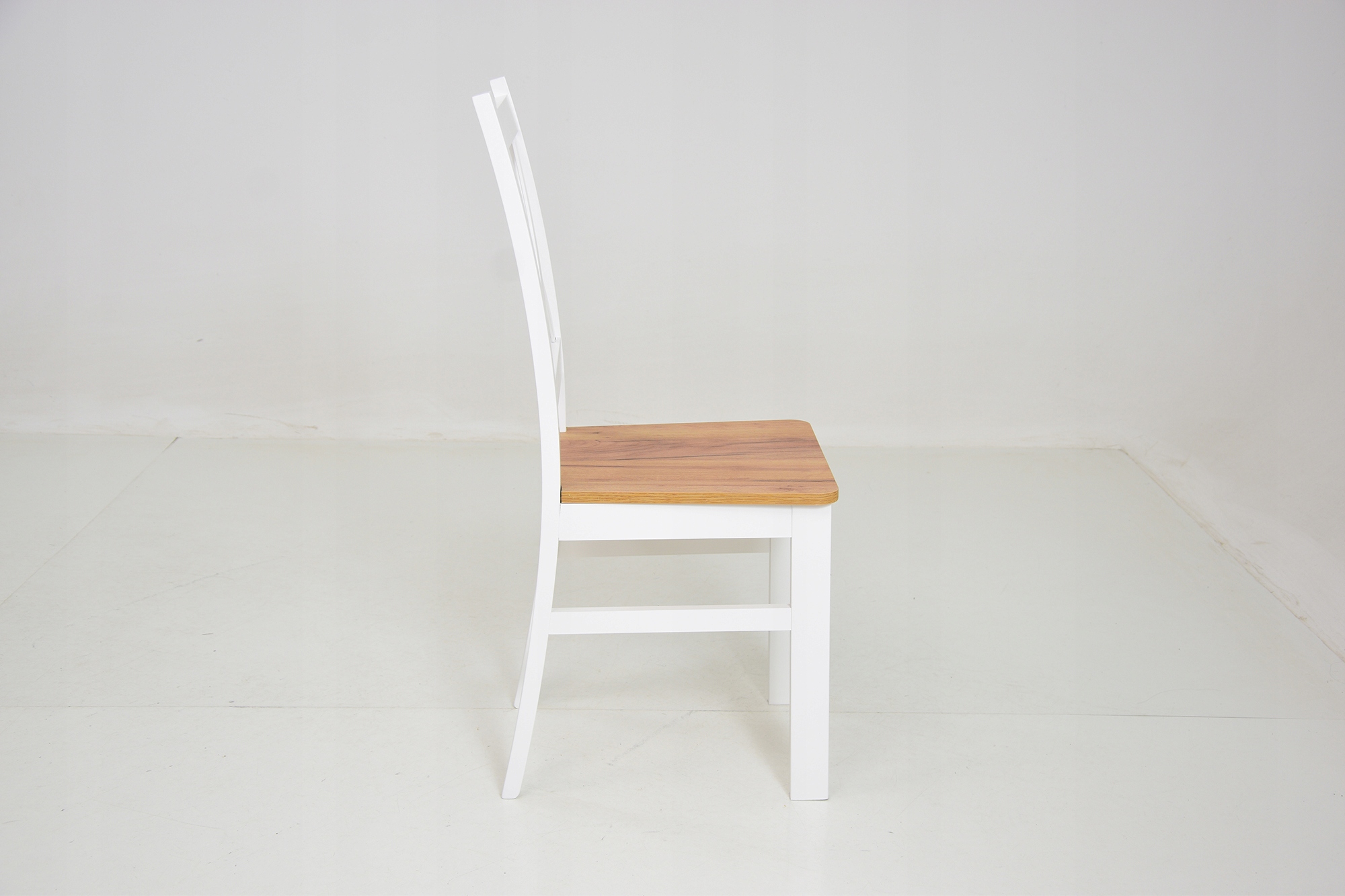 6x krzesło Krzyżak i stół 80x120/160 DĄB CRAFT Wysokość krzesła 95 cm