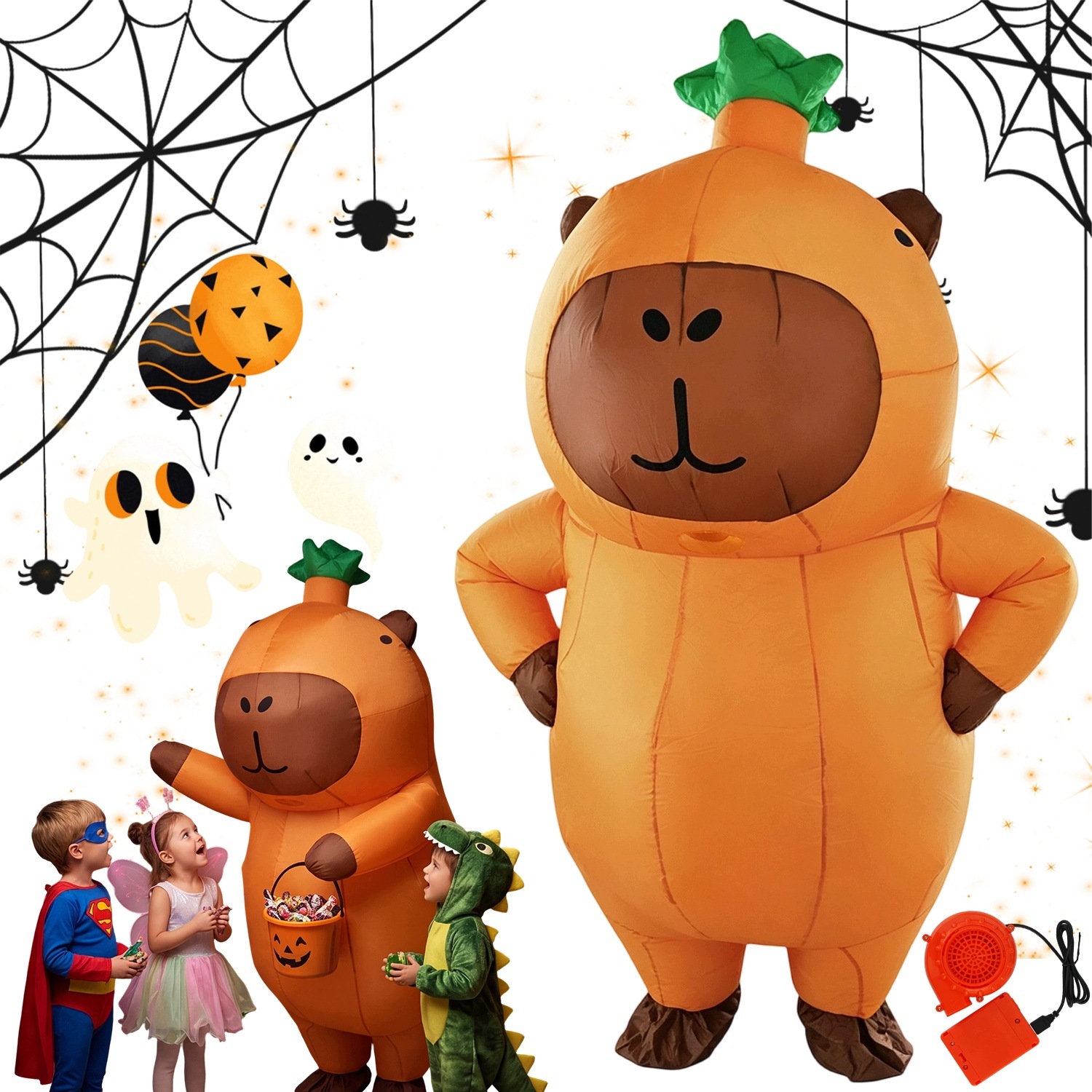 Kostým oblek Kapybara Pro dospělé Usb Ventilátor Halloween Párty Ples