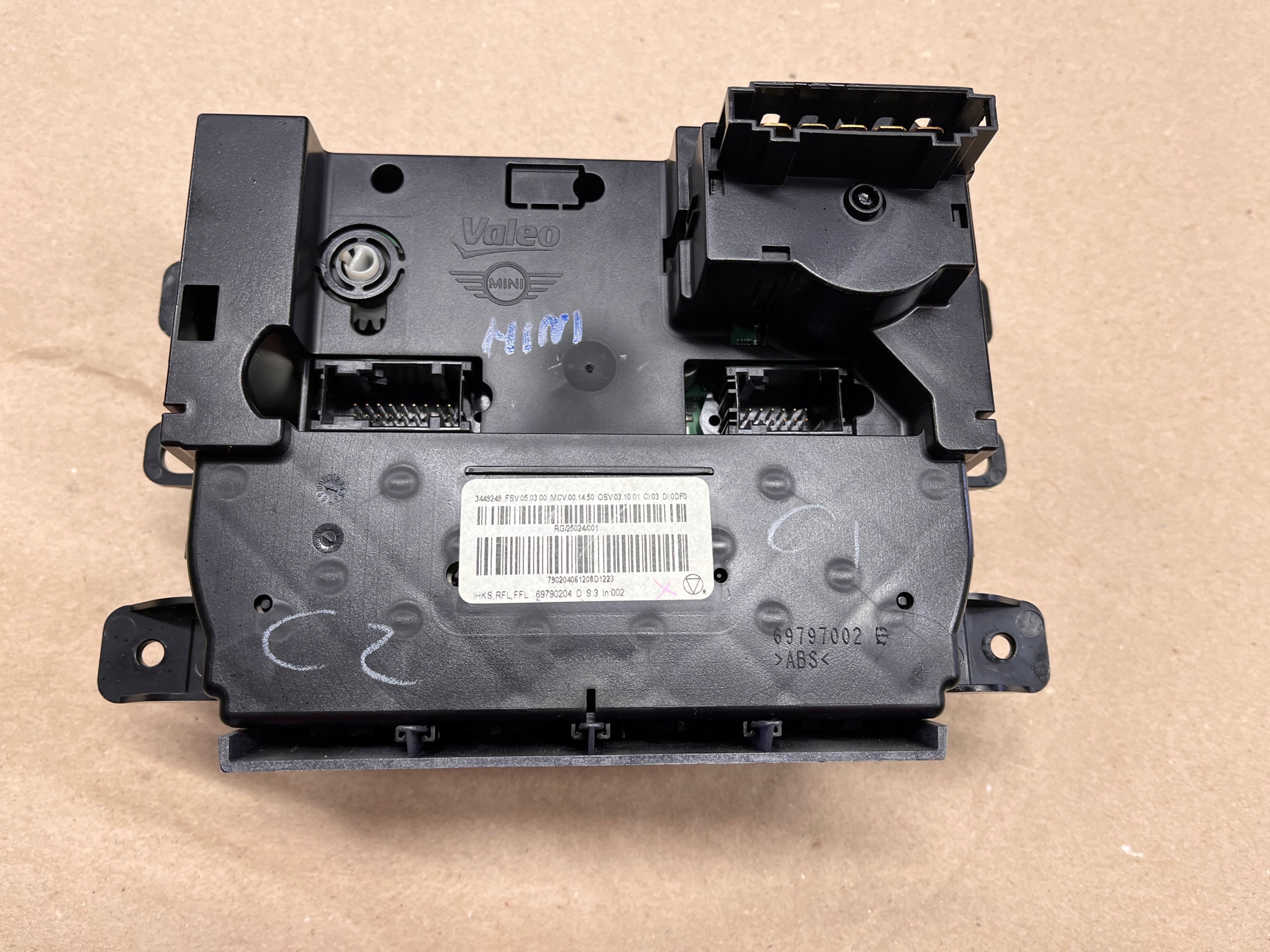 MINI COOPER R56 Unite commande clima 69790204