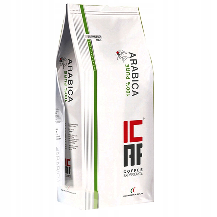 Levně Káva zrnková Icaf Arabica Pure 100% Italian Premium 1 kg 1000 g až IV.2027