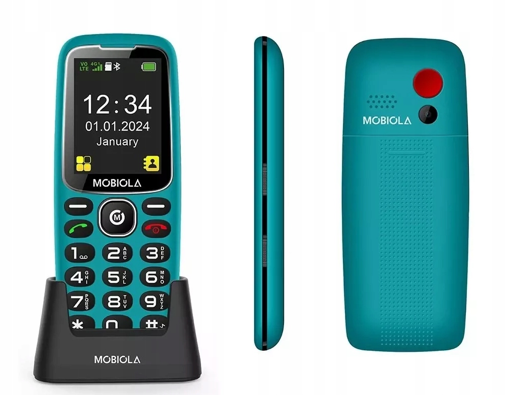 Telefon Komórkowy Gsm Mobiola MB4120 4G Dla Seniora Sos