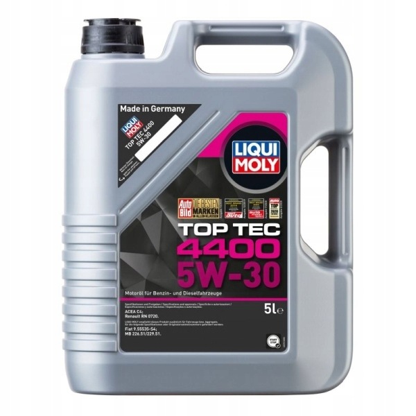Liqui Moly Olej 5V30 5 L Top Tec 4400 Dpf/fap Renault DCI C4 Rn 0720 2