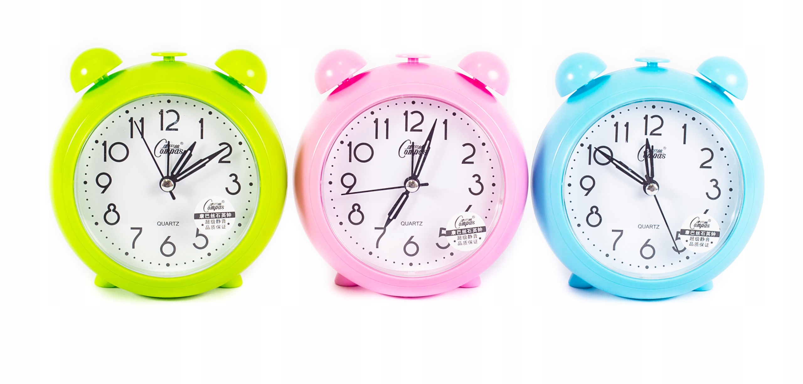 KOLOROWY BUDZIK ZEGAR Z ALARMEM Różne Kolory Marka Midex