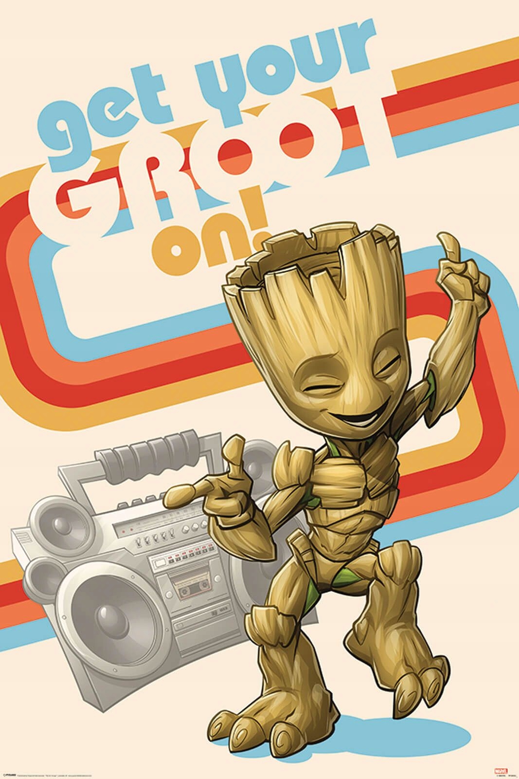 

Plakat Strażnicy Galaktyki Groot i radio 61x91,5cm