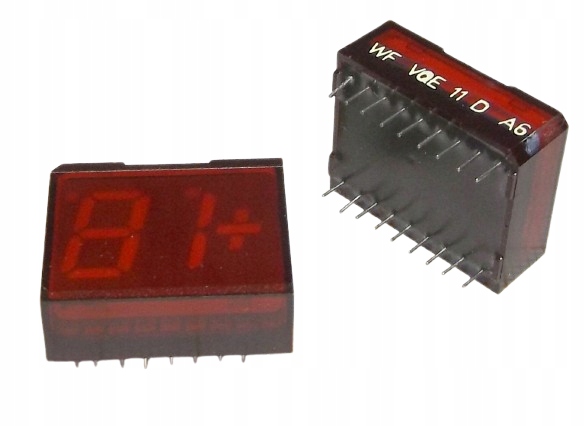 2× VQE11B wyświetlacz +1.8., czerwony, RFT