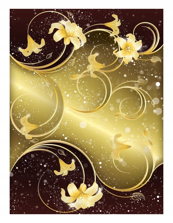 Fototapeta Zlaté červené lilie s perspektivou Elegance 206x275 lepidlo