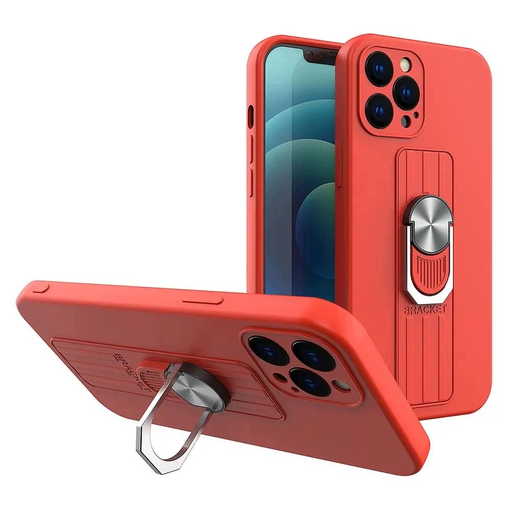 Ring Case silikonowe etui z uchwytem na palec i podstawką do Samsung S21