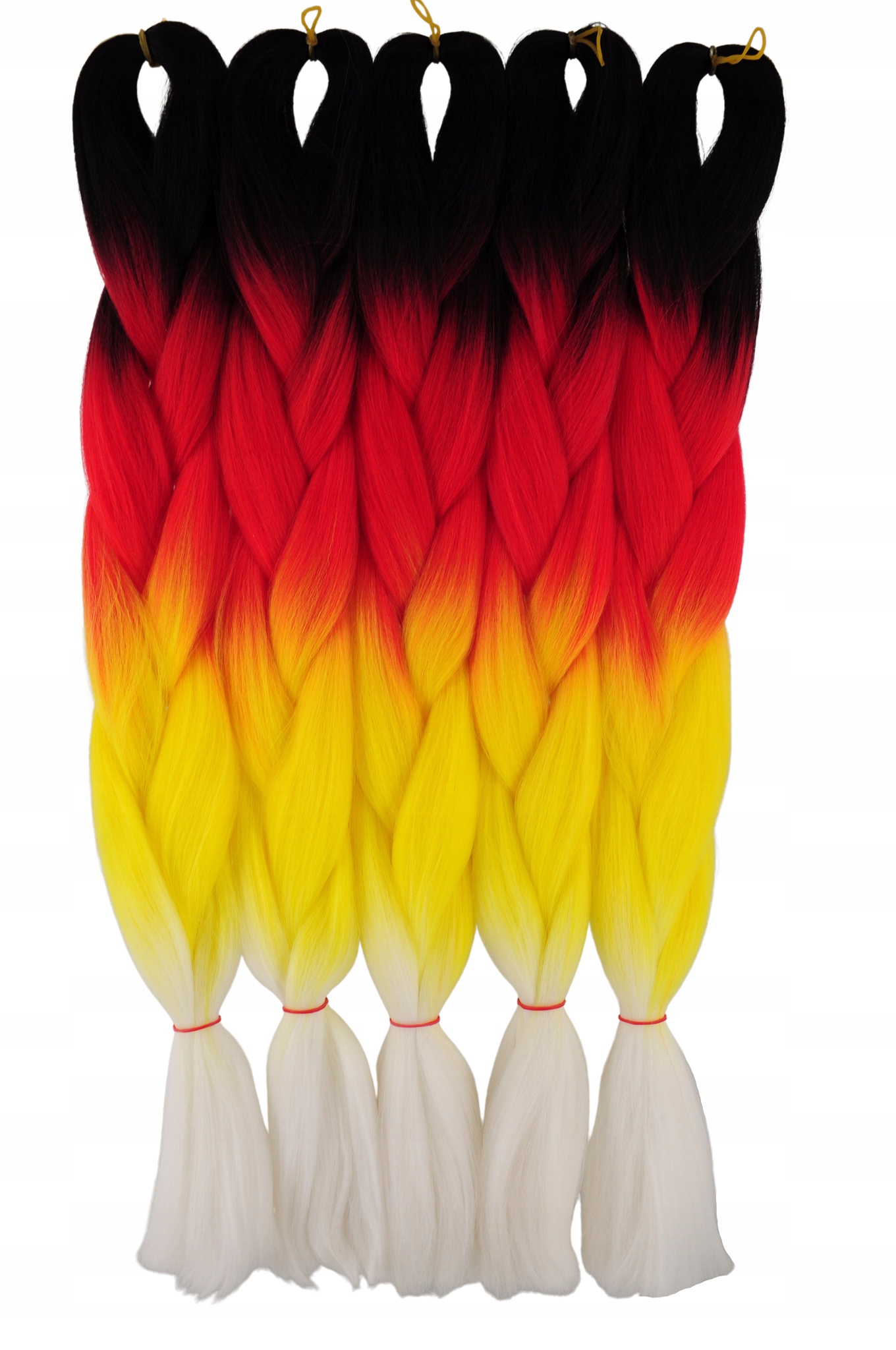 WŁOSY SYNTETYCZNE PROSTE KOLOROWE WARKOCZE 4K.004 Marka Smart Colours