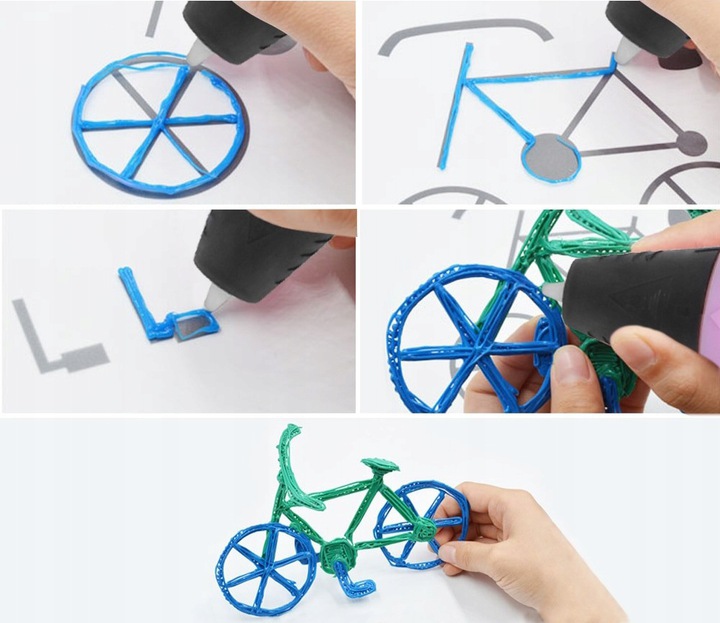 DŁUGOPIS DRUKARKA 3D PEN + 110 METRÓW WKŁAD GRATIS Waga produktu z opakowaniem jednostkowym 0.065 kg