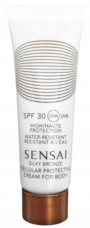 Sensai Ochranný krém na tělo s bronzovým efektem Silky Bronze Spf 30 150 Ml
