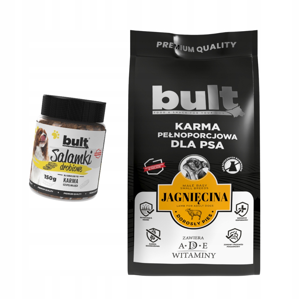 Levně Krmivo Suché S Jehněčím Masem Bult Pro Dospělé Psy Malých Plemen 3 kg Dárek