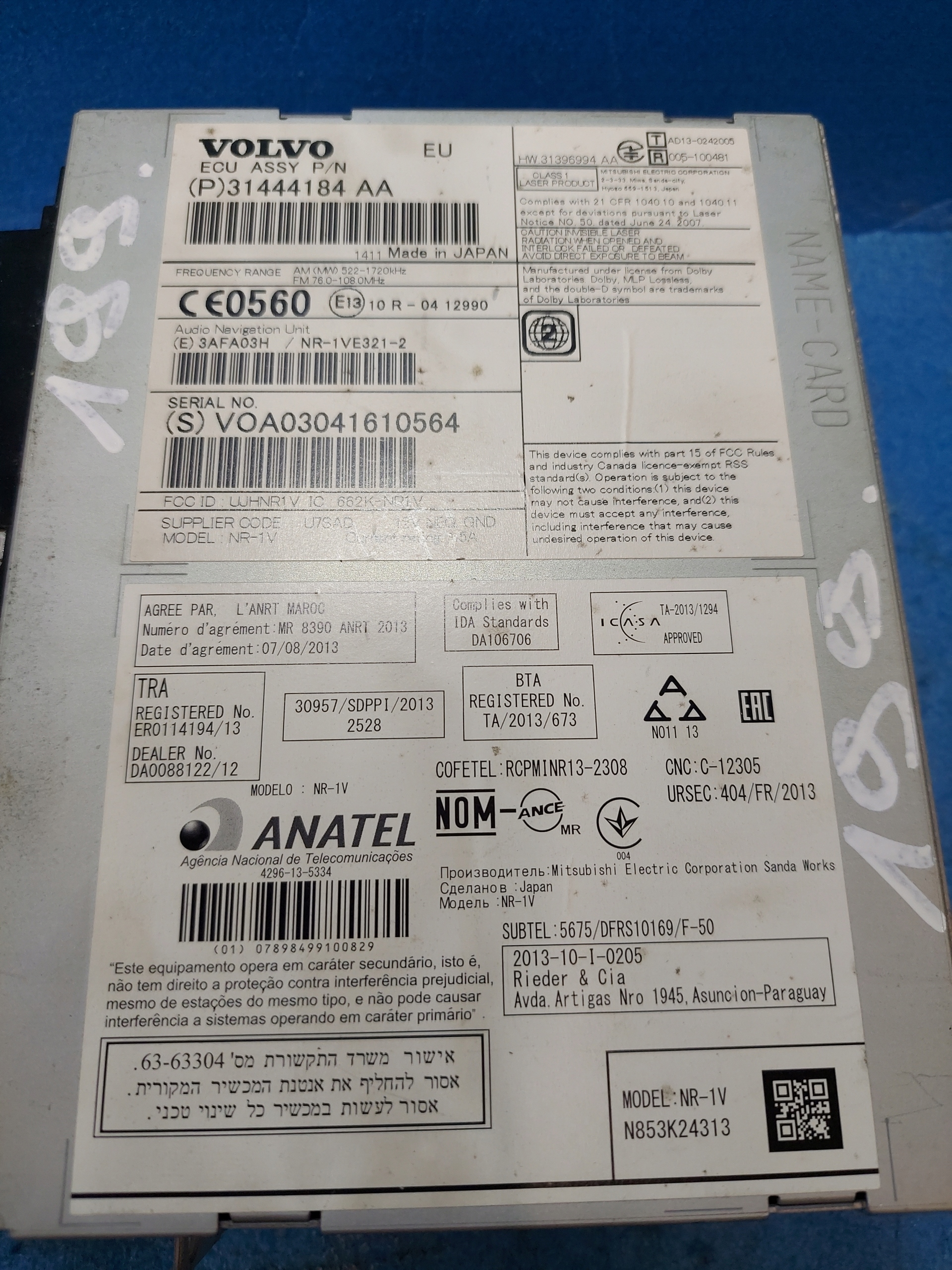 Lecteur Navigation DVD Volvo OE 31444184AA