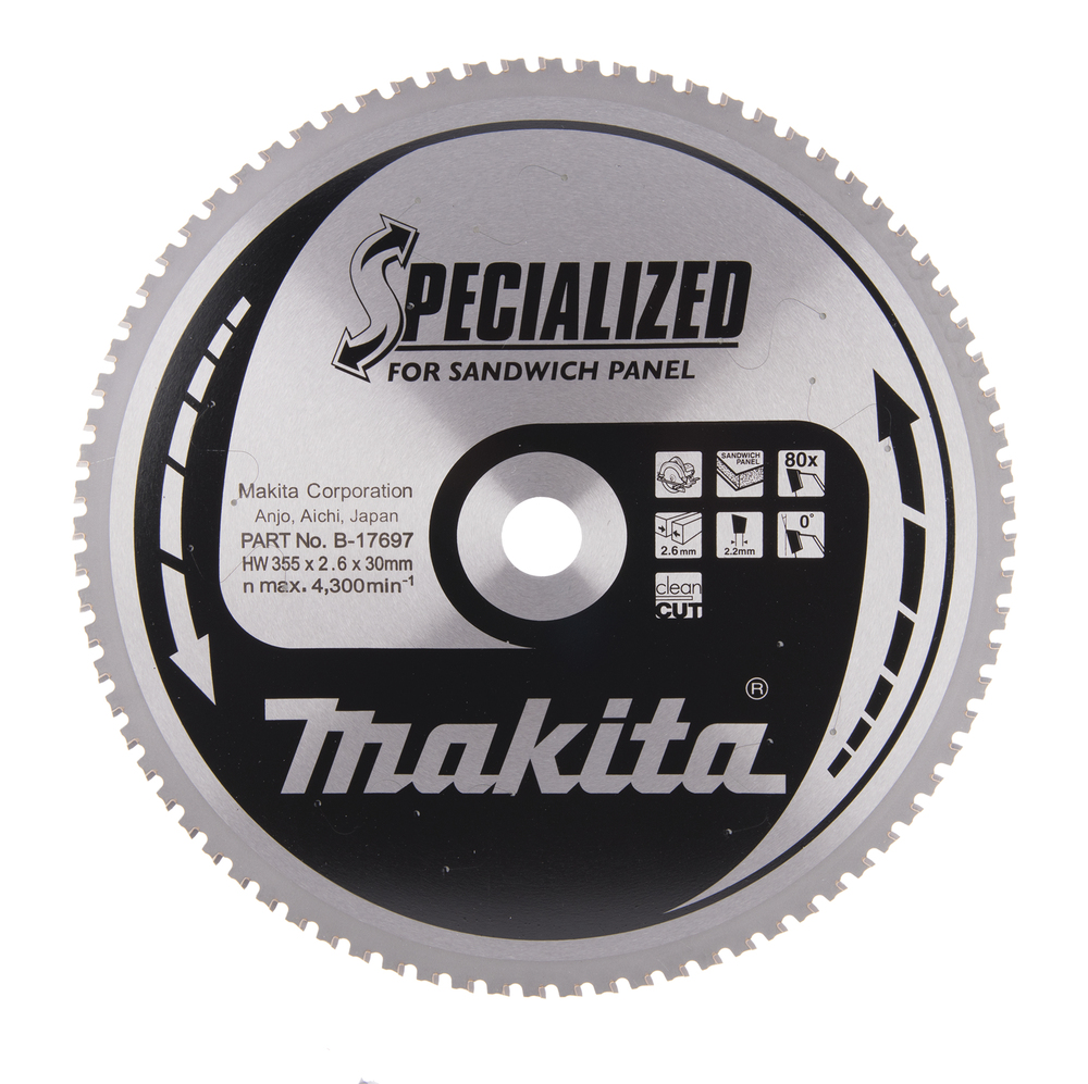 

Tarcza tnąca Specialized Makita 355x30 mm 80 zębów